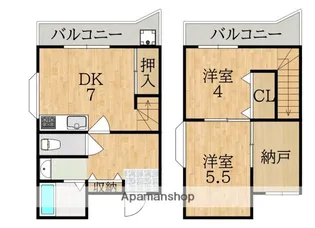 ロイヤル・モアあやめ池【1階】の間取り