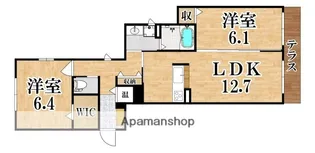 ヒルサイドテラス【1階】の間取り