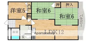第1サンコウハイツ【4階】の間取り