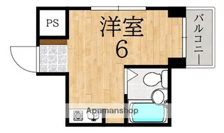 ウェルネス帝塚山【3階】の間取り