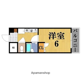 カーサ・デ・ミレニアムイースト【E213号室】の間取り