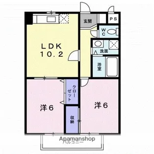 アルカデイア【2階】の間取り