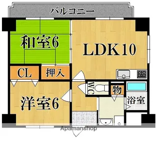 グリーンパーク平城京【1階】の間取り