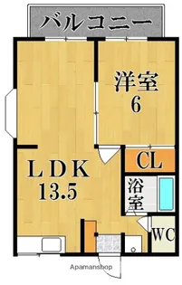 エステートピアタツノ【1階】の間取り