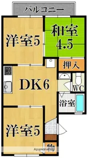 セジュール5番館【1階】の間取り