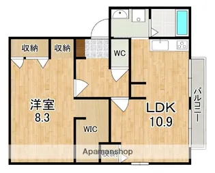 奈良県奈良市左京4丁目【アパート】の間取り