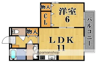 リビングタウン相楽A棟【2階】の間取り