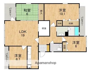 グレーシィ高の原【B209号室】の間取り
