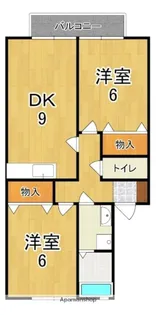 ウィルモア東宝【2階】の間取り