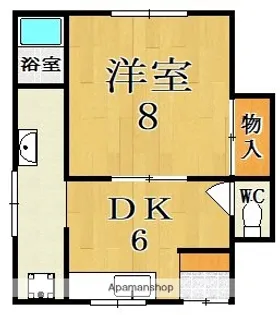 コーポ中島C棟【1階】の間取り