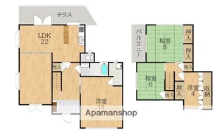 奈良県奈良市学園大和町2丁目【一戸建】の間取り