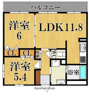フォレストコート【1階】の間取り