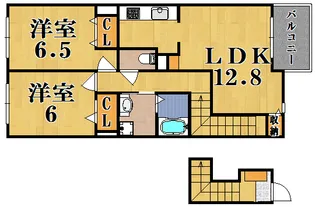 フォルトゥーナ【2階】の間取り