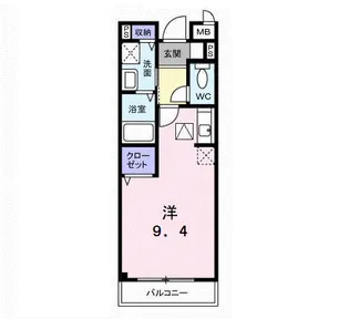 グリーンピア中川Ⅰ号館【1階】の間取り