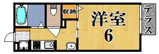 ルミエール(木津川)【102号室号室】の間取り