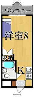 マンション万葉Ⅱ【3階】の間取り