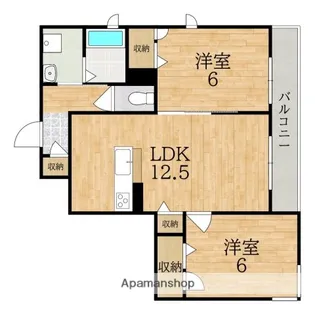 ヴァンヴェール【3階】の間取り