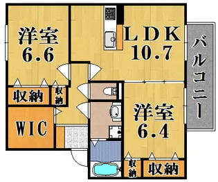 LEGAME【201号室号室】の間取り