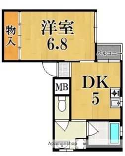 ヴィル・コンフォート大宮【2階】の間取り