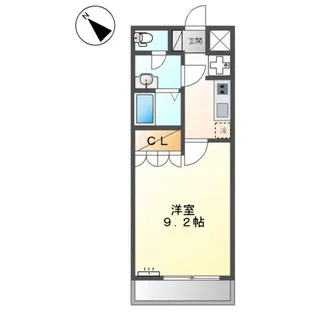 モンベルデ【206号室】の間取り