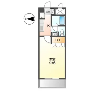 コンフォール祝園Ⅱ【502号室】の間取り
