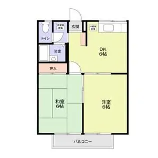 2DKの間取り画像