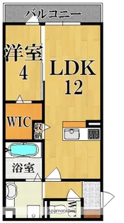 グラン ウーヴェルト【1階】の間取り