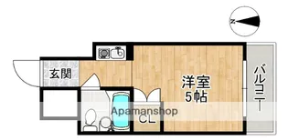 若草女子学生ハイツ【4階】の間取り