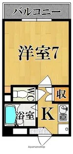 アイリスハイツ6号館【3階】の間取り