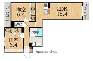 シャーメゾン春日【2階】の間取り