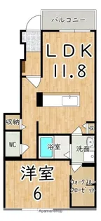 フェリス・ガート【1階】の間取り