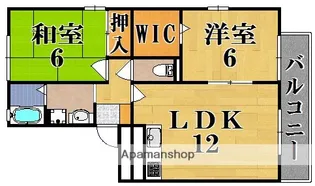 リビングタウン木津南 A棟【2階】の間取り