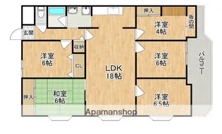 キャピタル新大宮【2階】の間取り