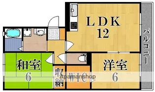 リビングタウン木津南 B棟【1階】の間取り