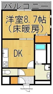 アムール HALEKULANI【2階】の間取り