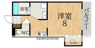 ウエストリバー【2階】の間取り