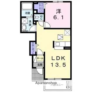 アンシャンテ【1階】の間取り