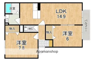 サテライト ミーホB棟【1階】の間取り