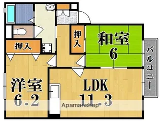 アクシス光台【2階】の間取り