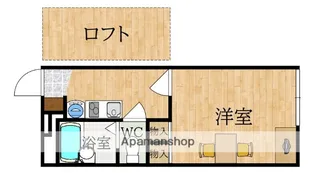 レオパレスADVANCE富雄【2階】の間取り