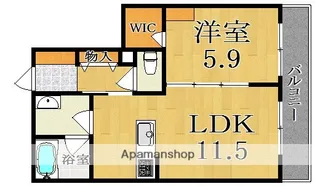 カーサ ネロ【2階】の間取り
