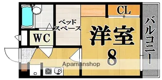レオパレス優豊【2階】の間取り