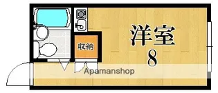 新大ビル二条【2階】の間取り