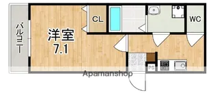 ジーメゾン新大宮【3階】の間取り