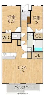 木津南パークサイドヴィレッヂ【2階】の間取り