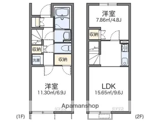レオネクストサンシャイン岩室【1階】の間取り