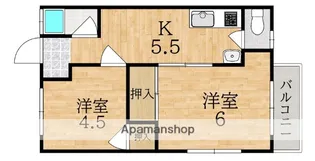 加茂アパート【1階】の間取り