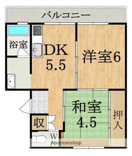 ビレッジハウス大淀1号棟【5階】の間取り