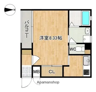 CUBE(キューブ)【3階】の間取り