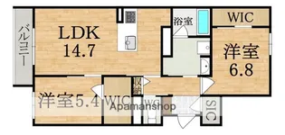 シャーメゾンアイメール【3階】の間取り
